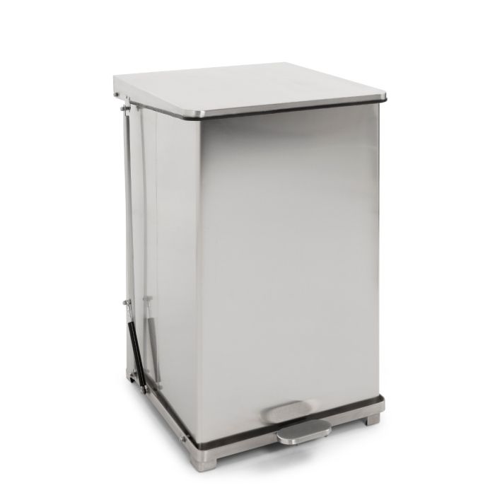 Industriële pedaalemmer 152 liter mat RVS (VB058143)