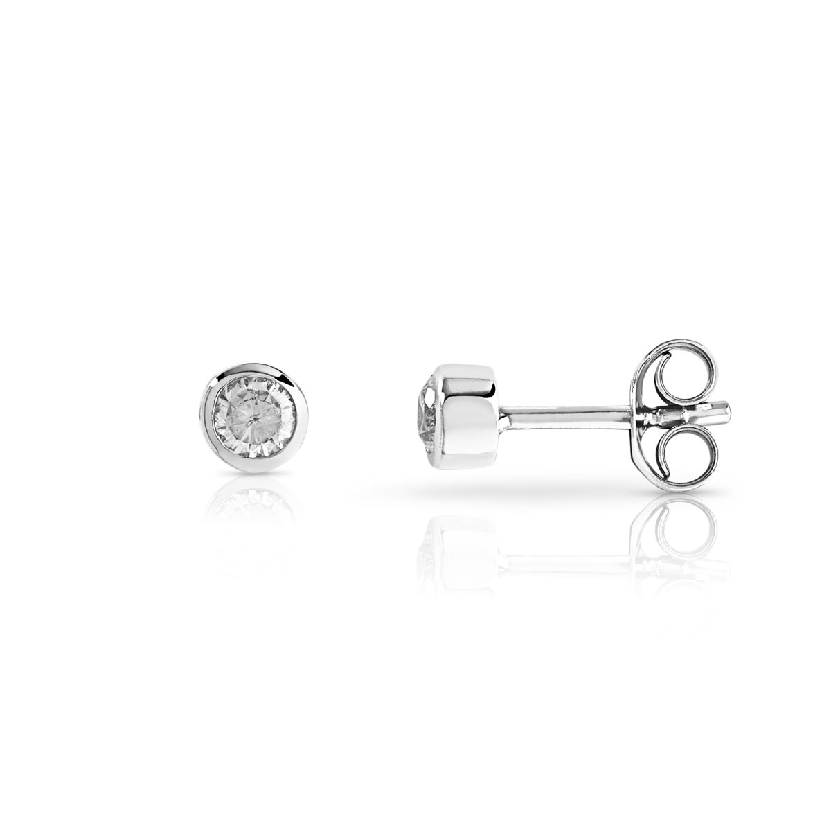 Boucles d'oreilles argent zirconias