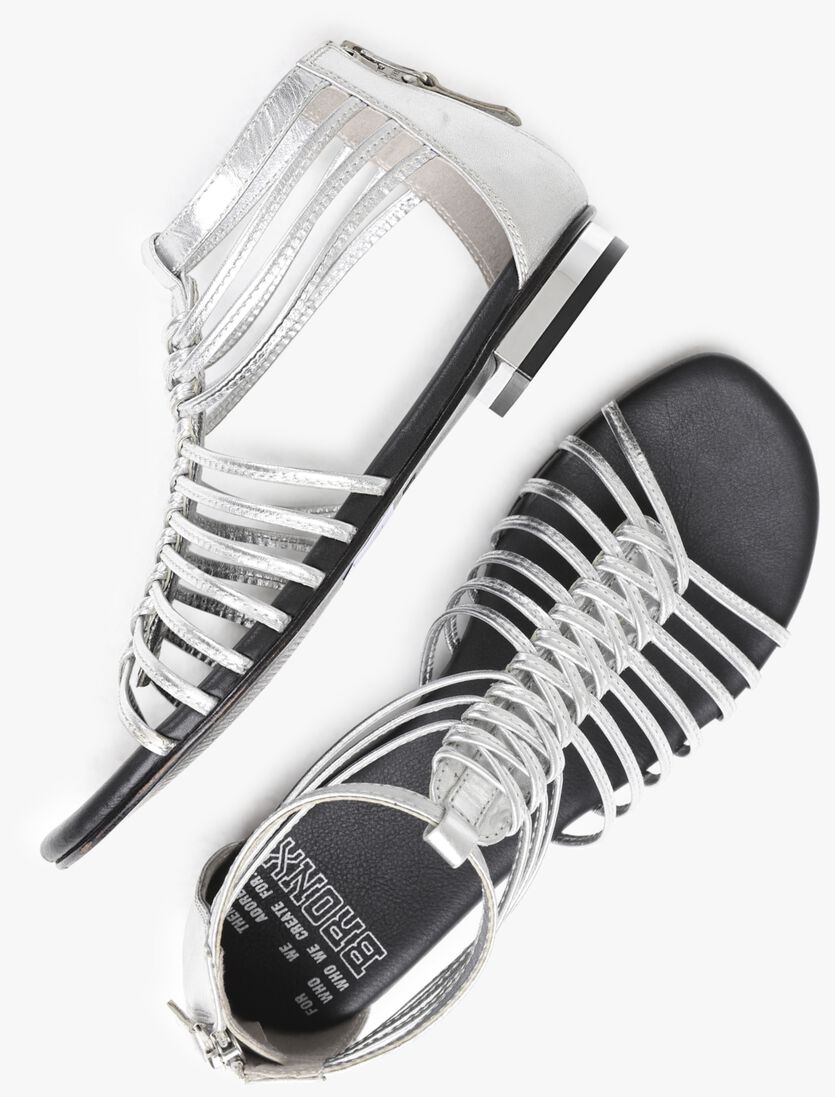 BRONX zilveren bronx sandalen new-alys 84993