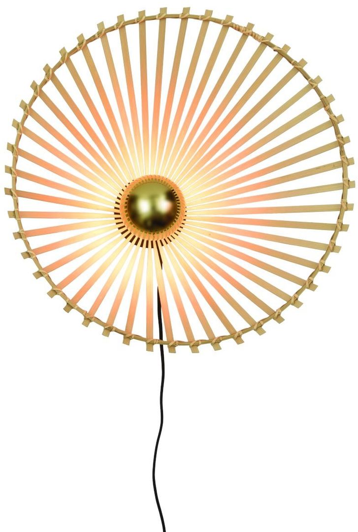 Good&Mojo Bromo Wandlamp Naturel, Zwart