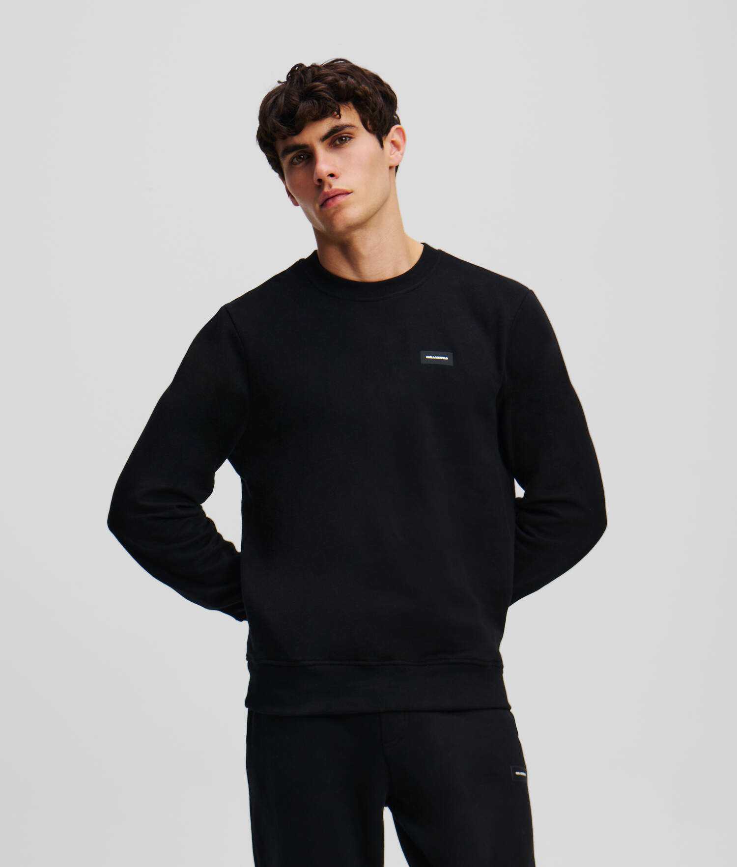 SWEAT-SHIRT LOUNGEWEAR K/ESSENTIAL - Noir