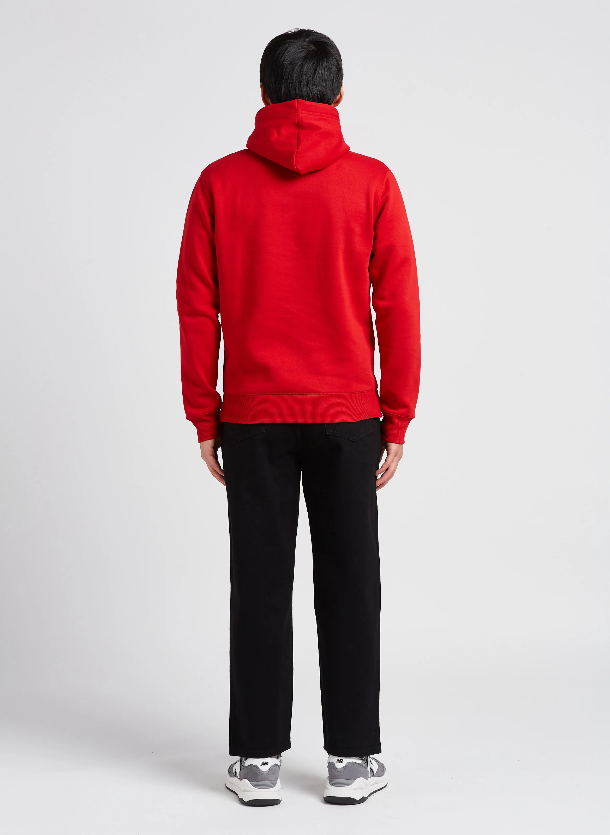 Sweat à capuche brodé | Rouge