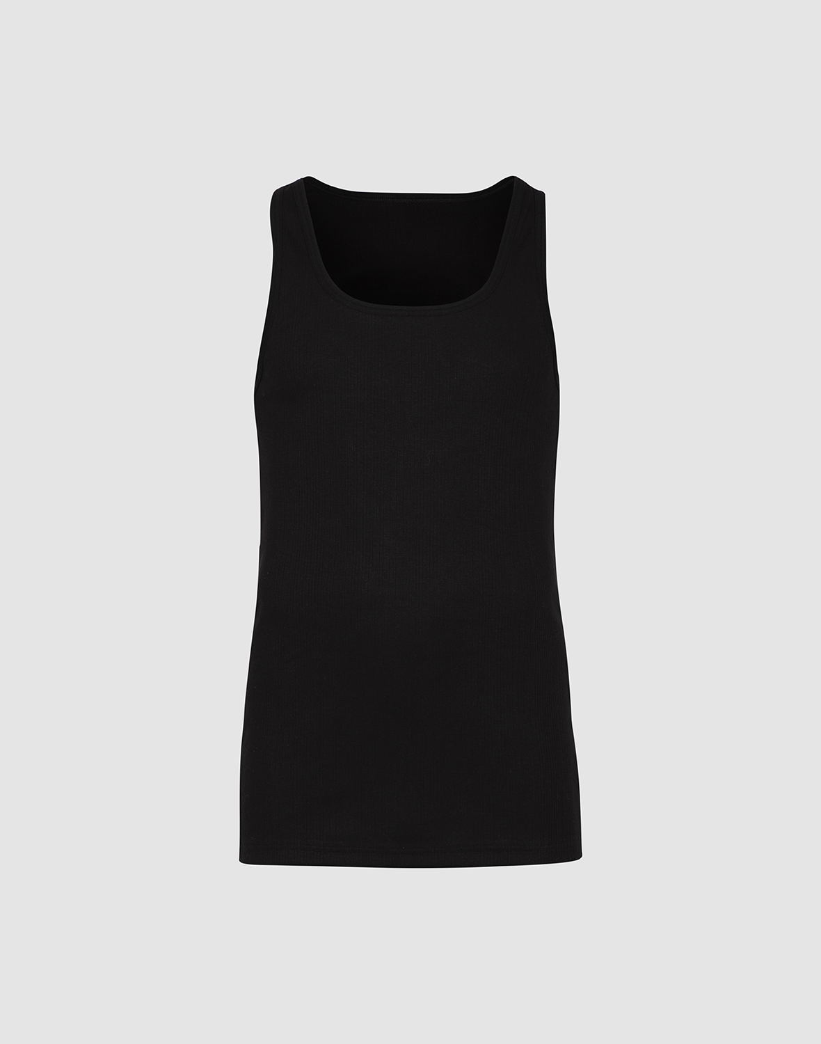 Tanktop van katoen voor heren in Zwart
