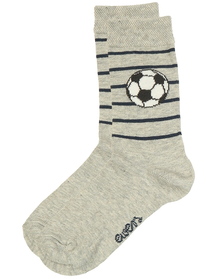 Socken FUßBALL & RINGEL 6er-Pack in grau/navy