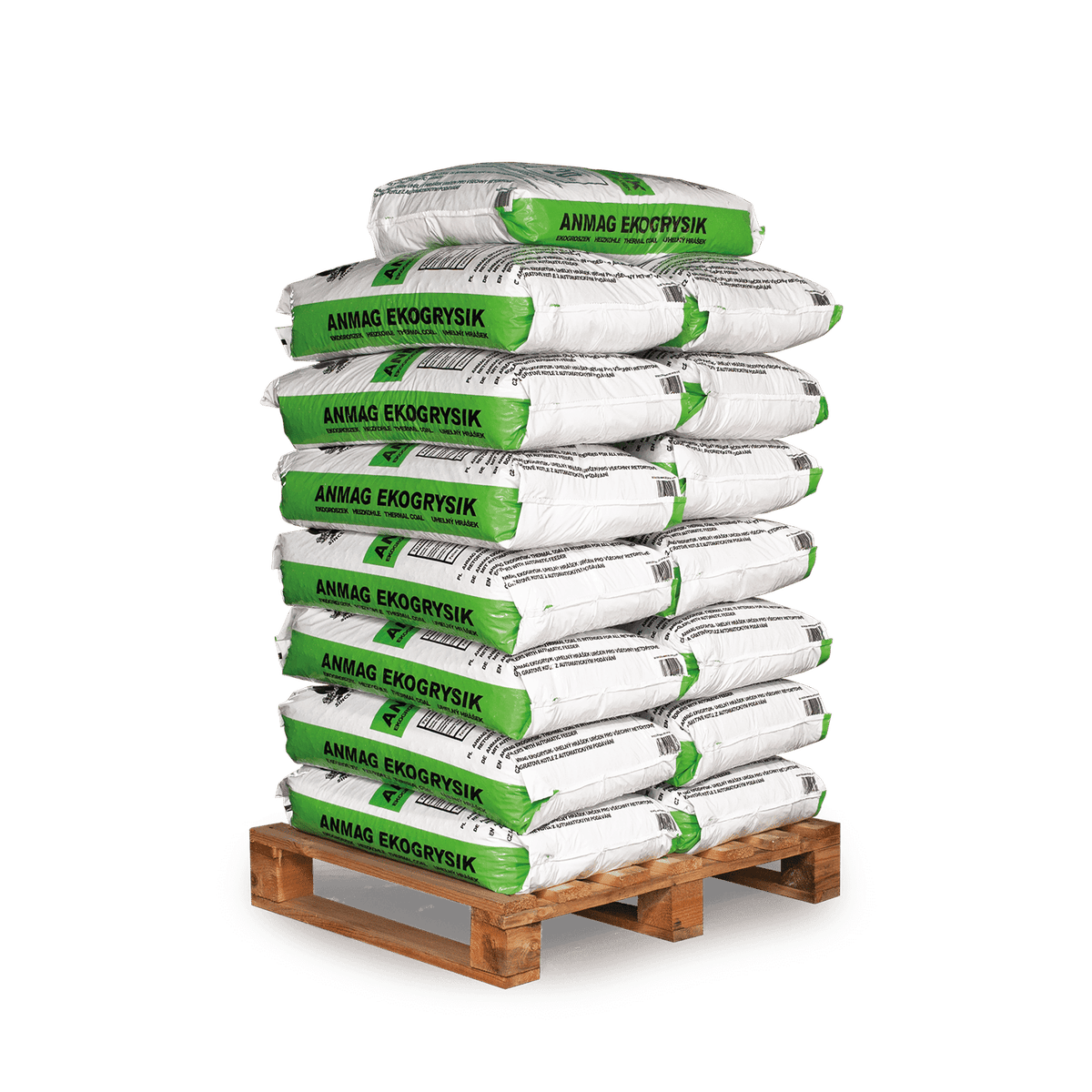 ANMAG steenkool 5 - 15 mm 20kg x 15 zakken 300kg pallet