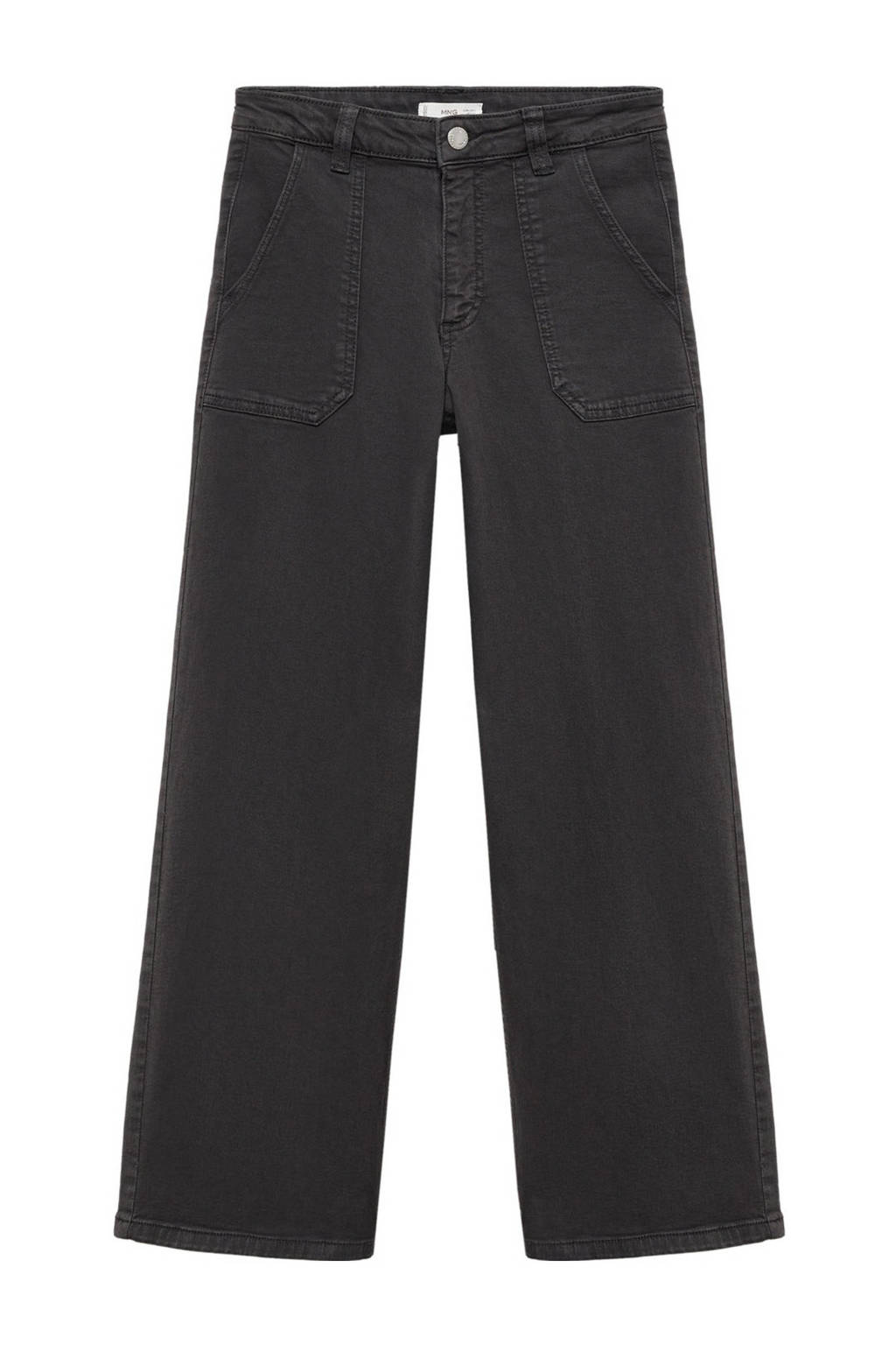 MANGO TEEN low waist broek antraciet