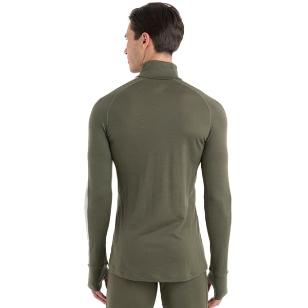 T-shirt thermique ICEBREAKER M MER ZONEKNIT 200 LS HALF ZIP LODEN/ETHER/CB
