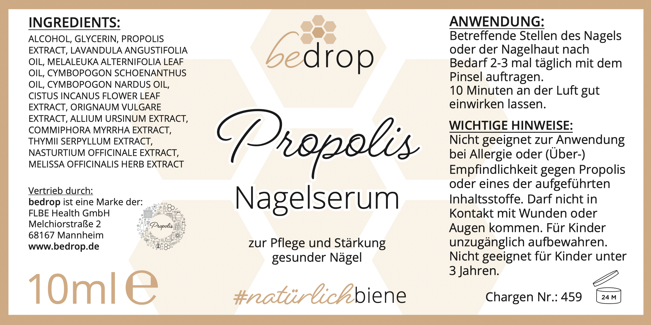 Nail Care Set | Propolis Nagelserum, Kapseln & Propolis-Honig-Seife bei Nagelpilz & mehr