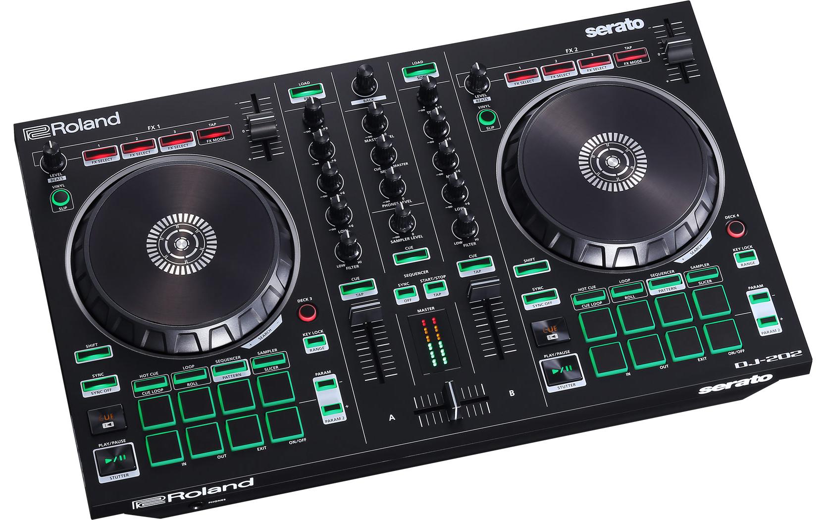 DJ-Controller DJ-202<br>Mixen, Scratchen, Sequencen. Einfach loslegen.