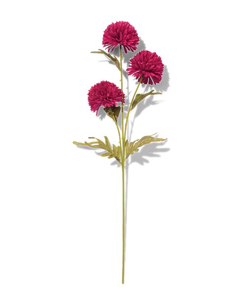 fleur artificielle dahlia 53cm rose foncé