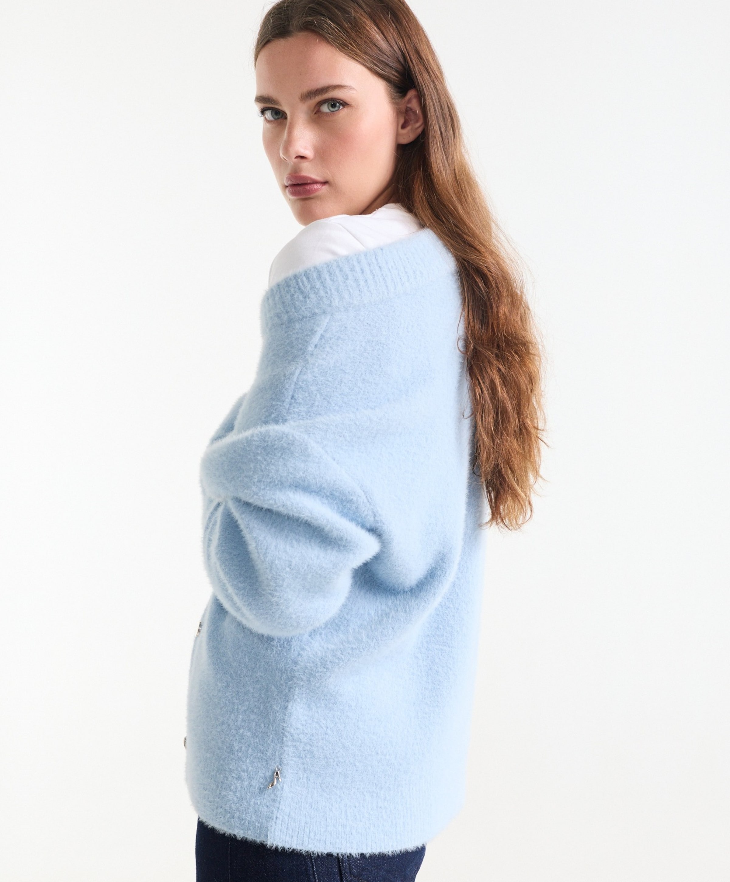 JANSEN Amsterdam Dames vest blauw
