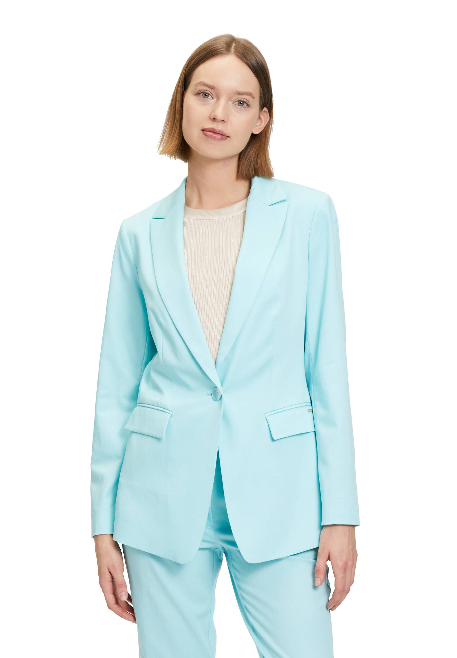 Betty & Co| Damen Longblazer mit Taschen