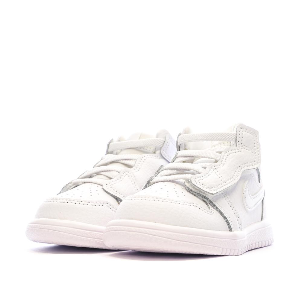 Nike Baskets Blanches Garçon Nike Jordan 1