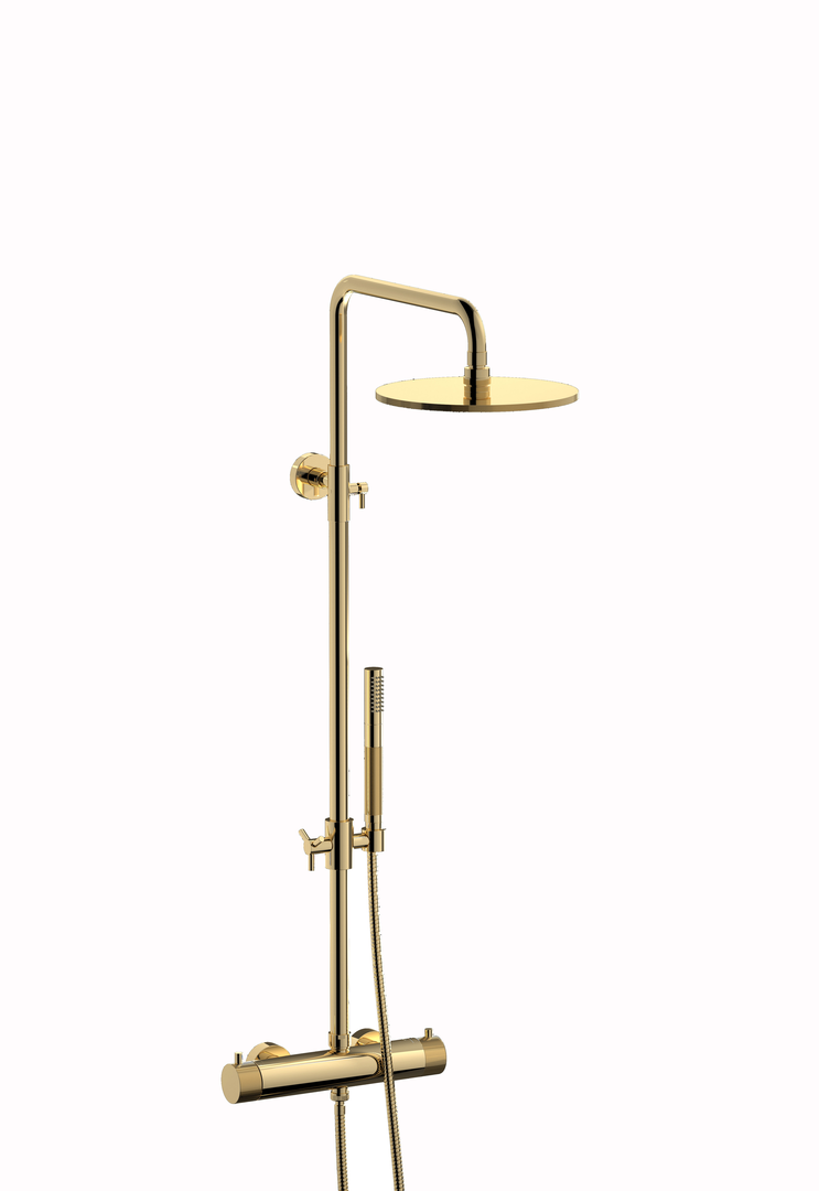 Plieger Roma opbouw regendouche 25cm goud