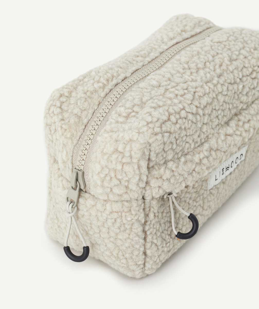 LIEWOODTROUSSE EN SHERPA BLANC CASSÉ ET FIBRES RECYCLÉES