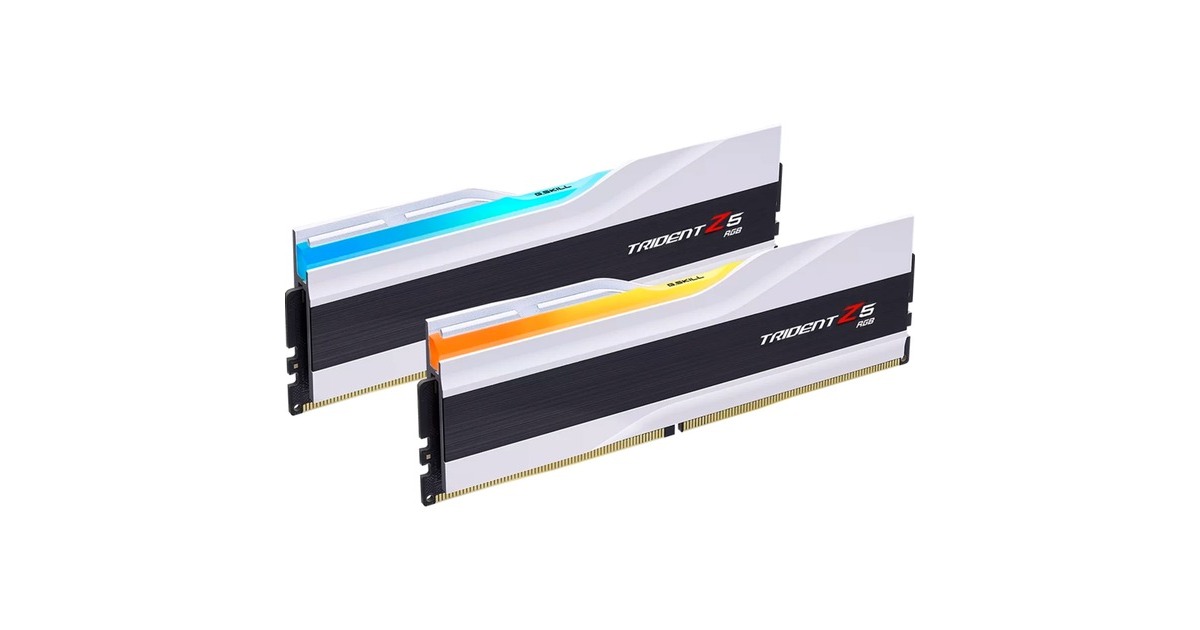 G.Skill64 GB DDR5-6000 Dual-Kit werkgeheugen  (Wit, Trident Z5 RGB, XMP 3.0)