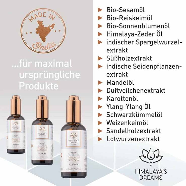 Himalayas Dreams Ayurveda Körper & Gesichtsöl Viola, 100 ml