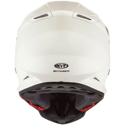 Casque cross KYT SKYHAWK - PLAIN - WHITE 2023 - Blanc