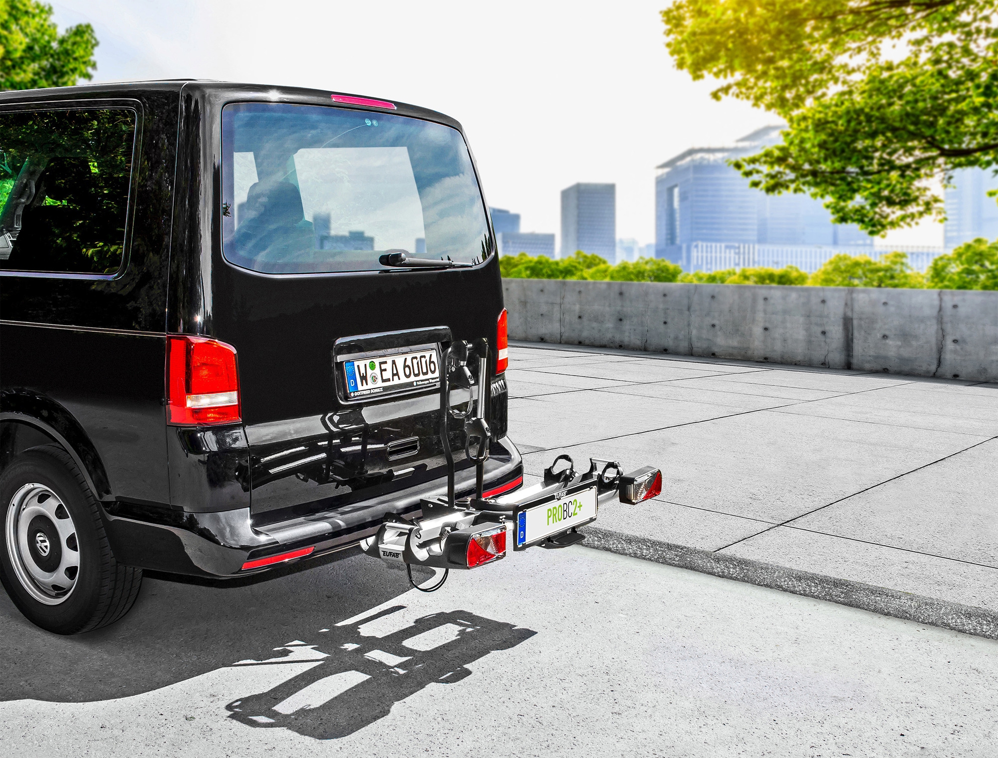 EUFAB Fahrradträger PROBC2  für 2 Fahrräder, E-Bike geeignet