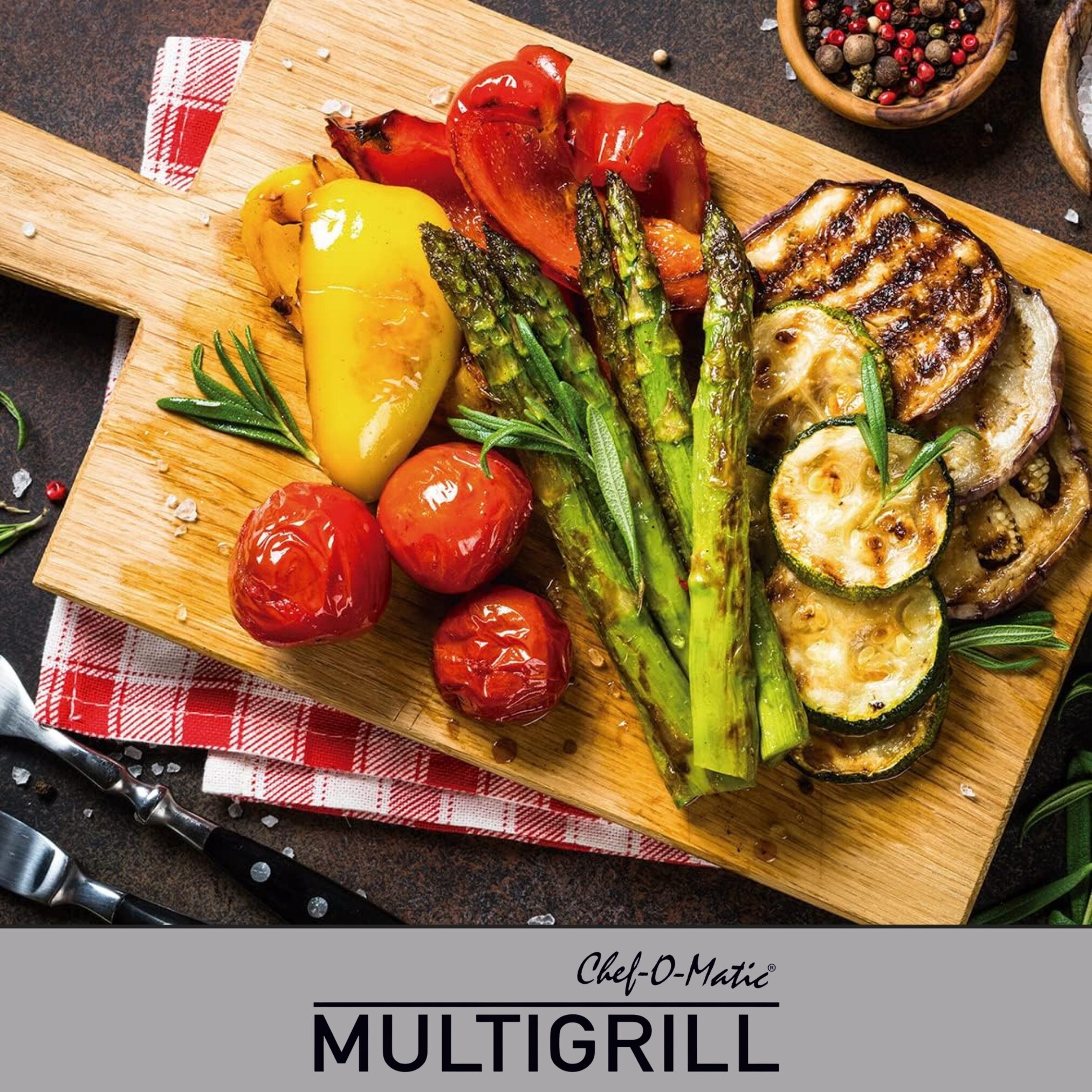 Best Direct® Kontaktgrill - Tischgrill, antihaftbeschichtet, klappbar Chef O Matic Multigrill