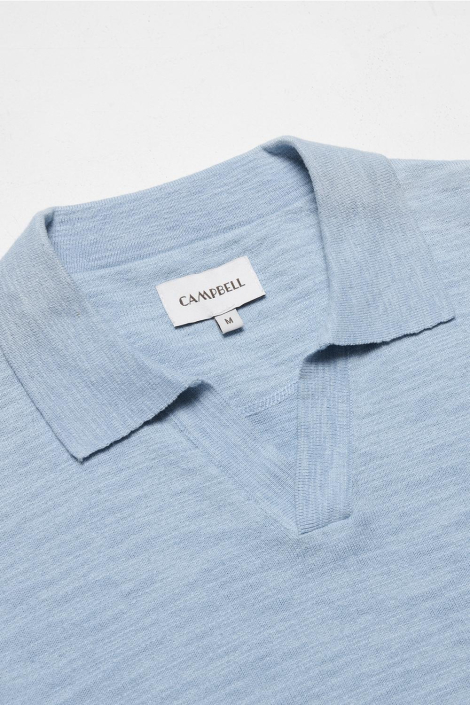 Campbell blauwe heren polo