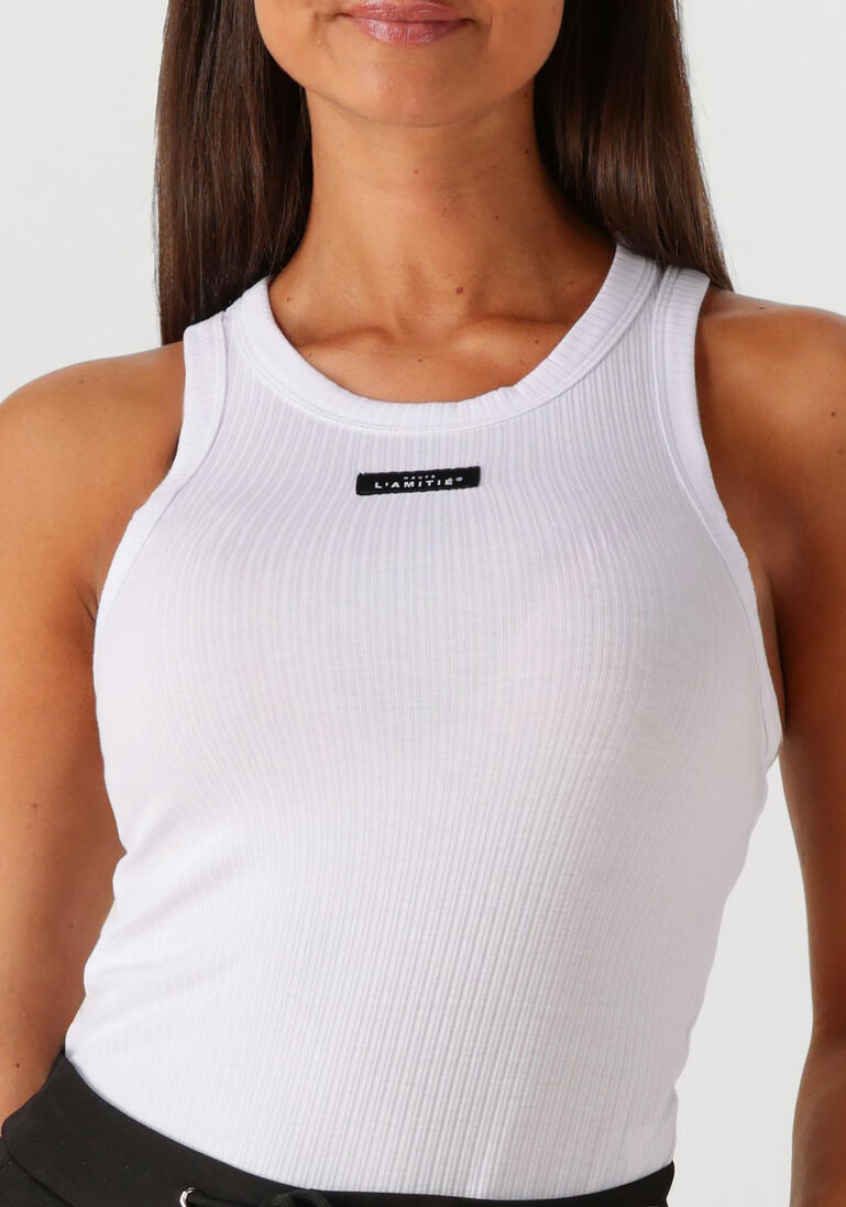 witte haute l'amitié top rib badge tank