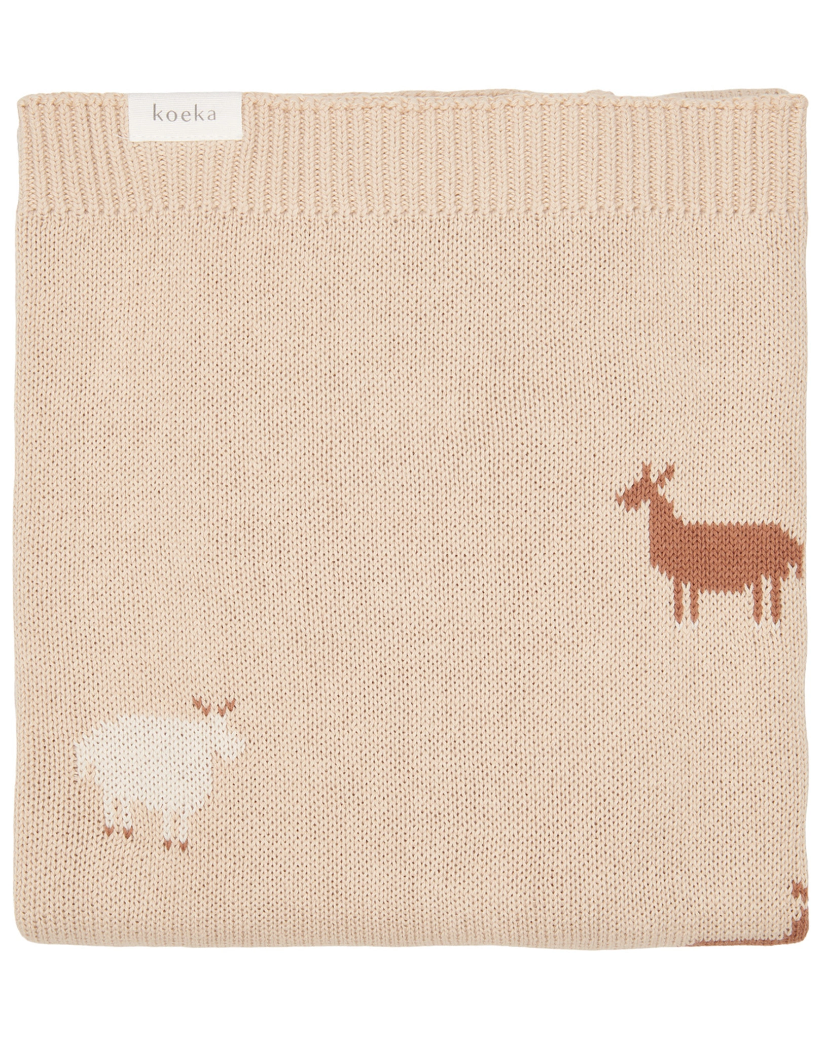 Babydecke GOAT VALLEY (75x90) in sand