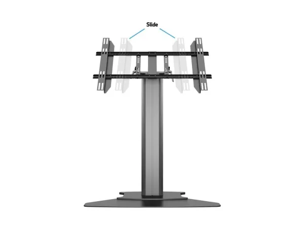 Multibrackets M Public Display Stand 110 HD - Stativ - for LCD display - aluminium - sort - skærmstørrelse: 32