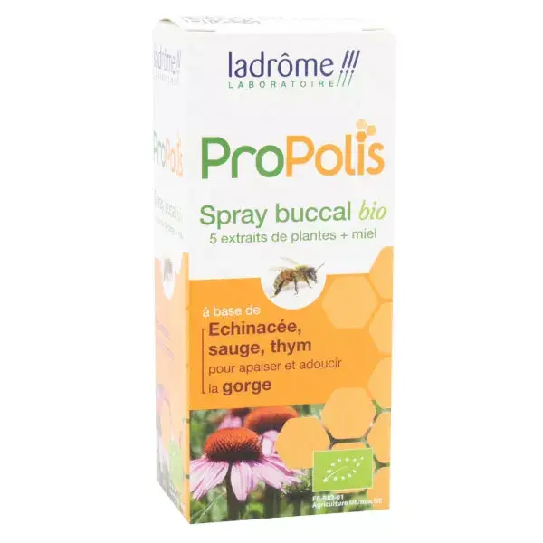 Spray Oral Orgânico de Própolis Ladrome 30ml