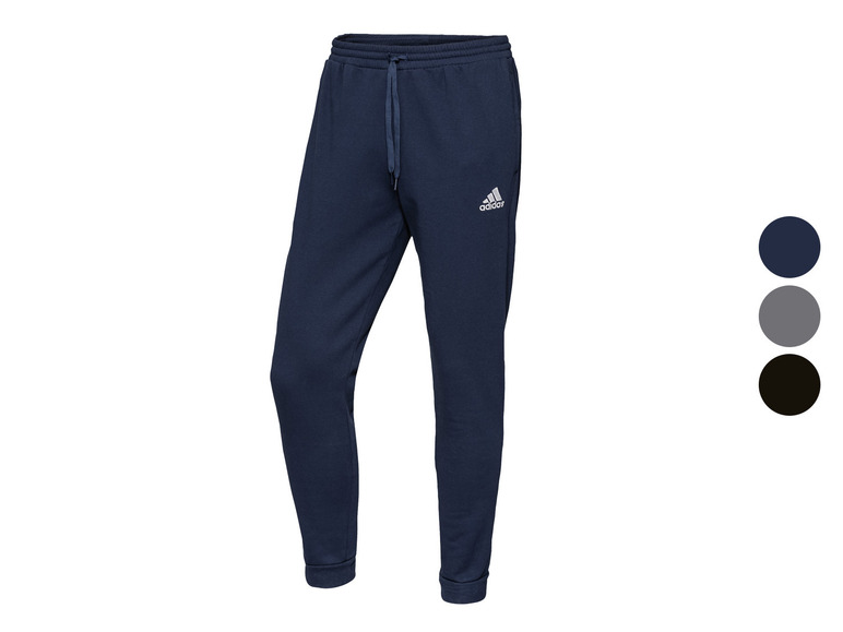 Heren jogging broek met logo en ribboorden