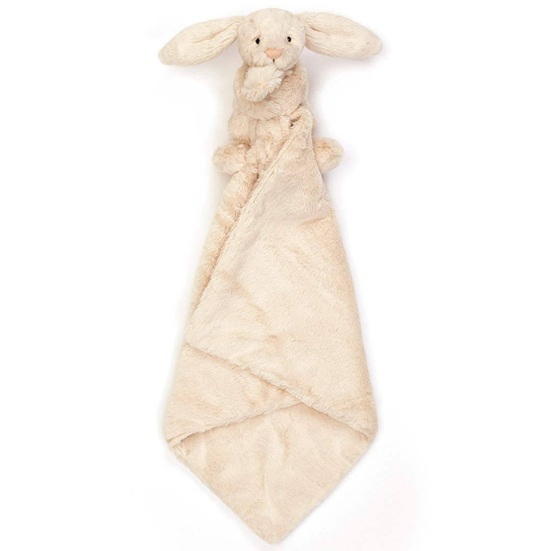 jellycat knuffeldoek bashful konijn luxe - beige - 34 cm