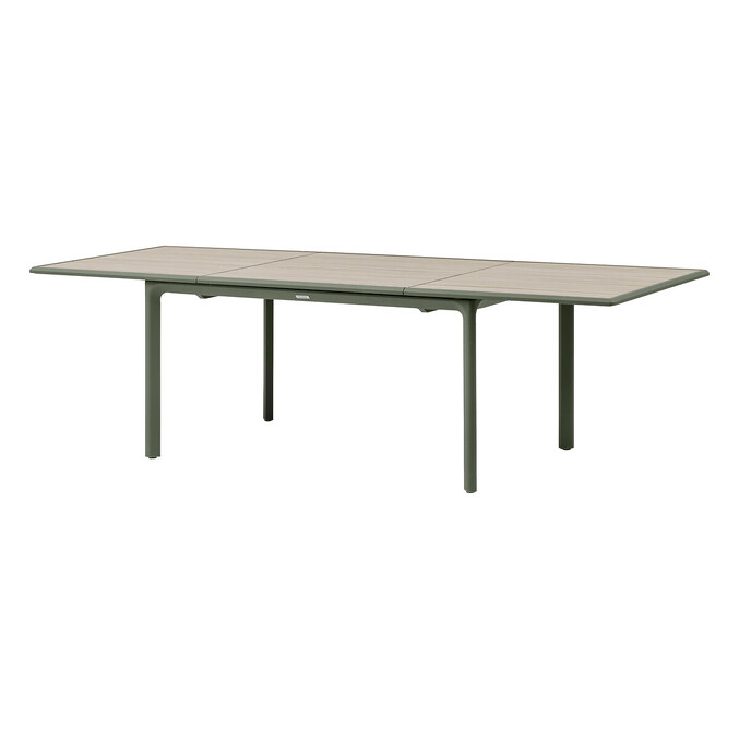 Ensemble table de jardin DILORS + 10 fauteuils empilables ESSENTIA Lin & Laurier