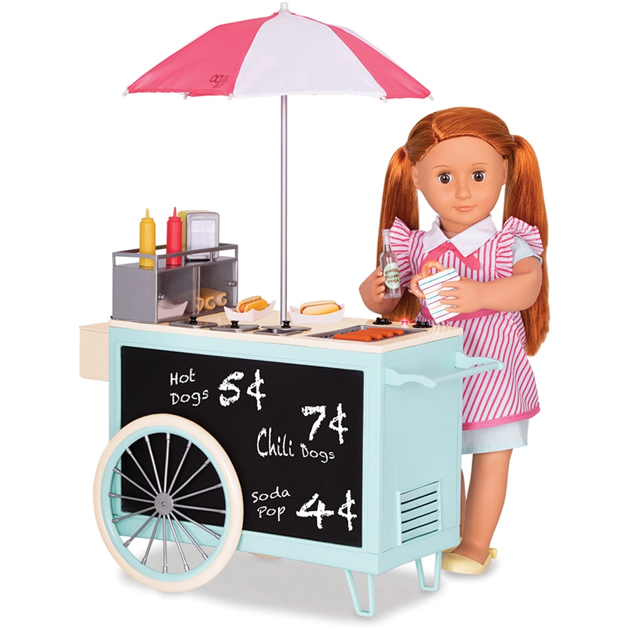 Our Generation Hot Dog Wagen Retro Mehrfarbig