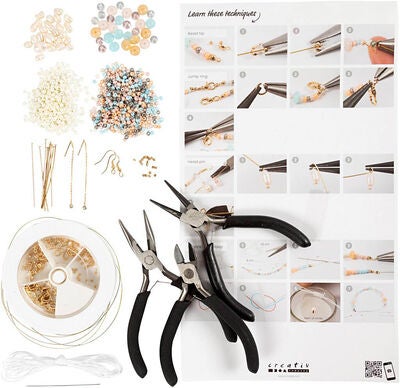 Creotime DIY Startsett Smykke Classic Pearls