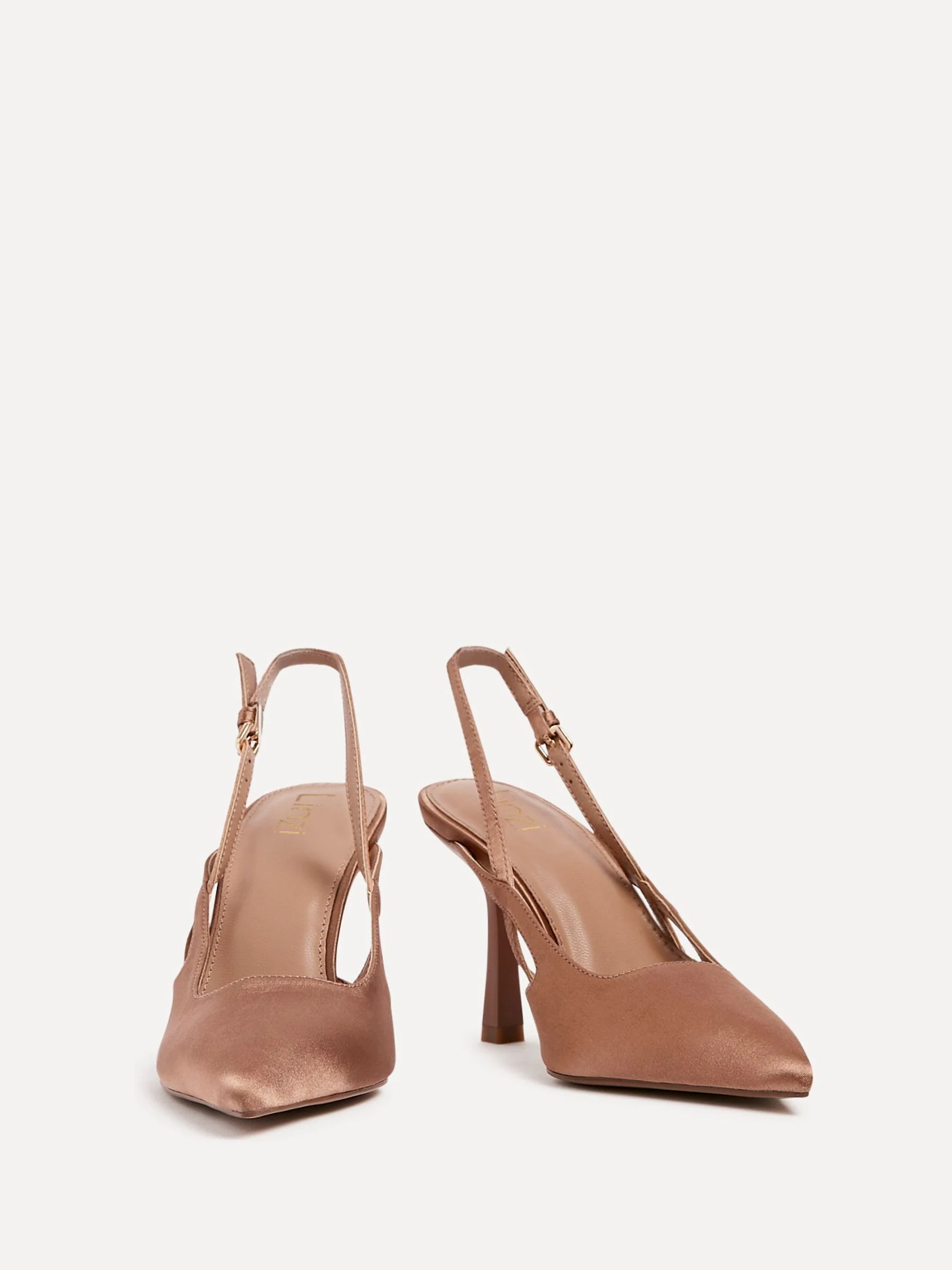 Lichtbruin - Linzi Rhea Slingback hakken