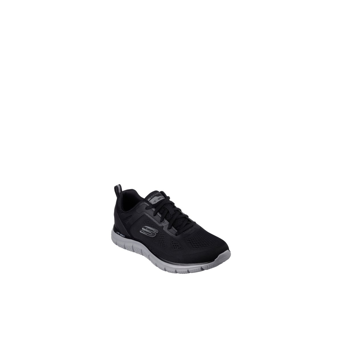2X les points-Track_m-Baskets - Talon plat - Noir