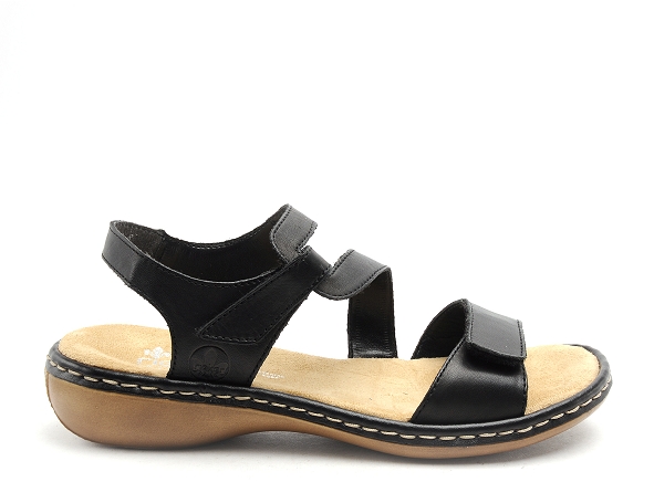 Rieker nu pieds plats femme 659c7 noir