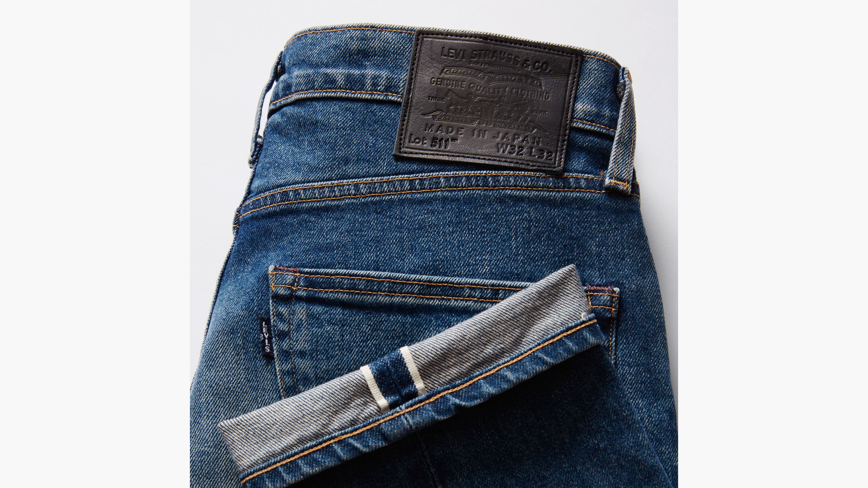 Levi's® Made in Japan Jean 511™ slim lisière selvedge - Puruburu - Bleu