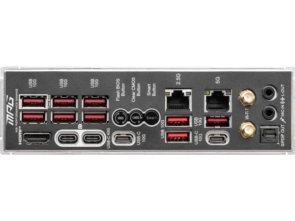 MSI MPG X870E CARBON WIFI - Bundkort - ATX - Socket AM5 - AMD X870E Chipset - USB 3.2 Gen 2, USB4, USB-C 3.2 Gen 2x2 - 2.5 Gigabit LAN, 5 Gigabit Ethernet, Wi-Fi 7 - onboard grafik (CPU påkrævet) - HD Audio (8-kanaler)