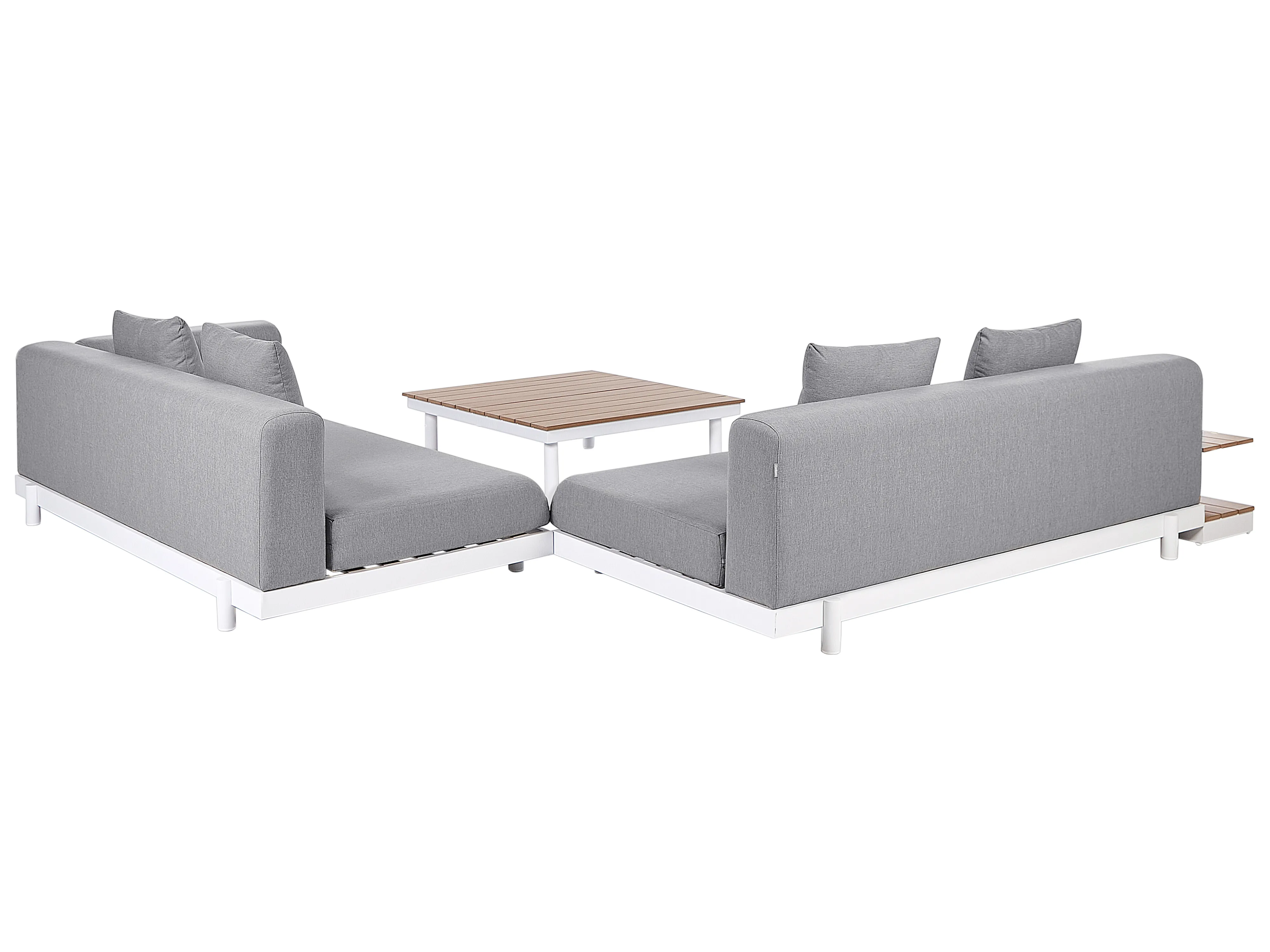 Tuin hoekloungeset met tafel 5-zits MISSANELLO Grijs