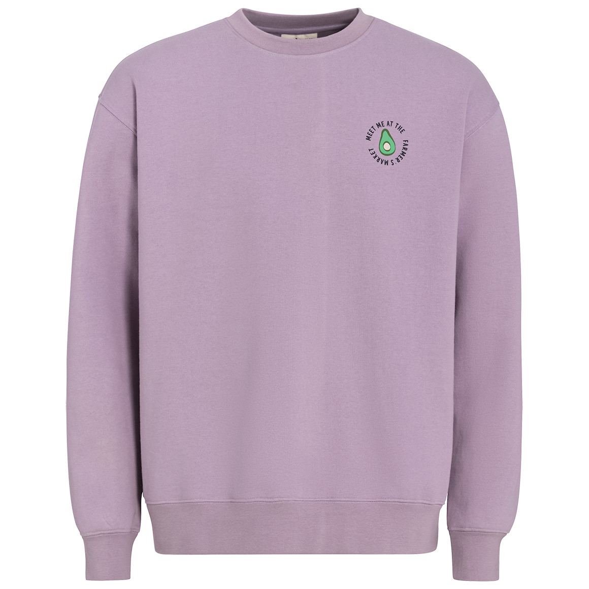 Jonas Nielsen Herren Sweatshirt mit großem Rücken-Print helllila