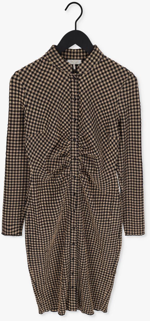 NOTES DU NORD camel notes du nord midi jurk emmi tight dress