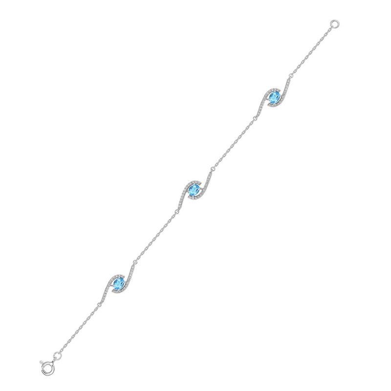 Bracelet Femme - Argent 925 - Longueur : 18 cm