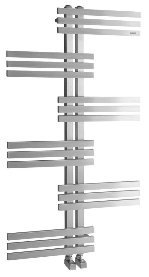Sapho Rado handdoekradiator 60x119cm RVS 254W