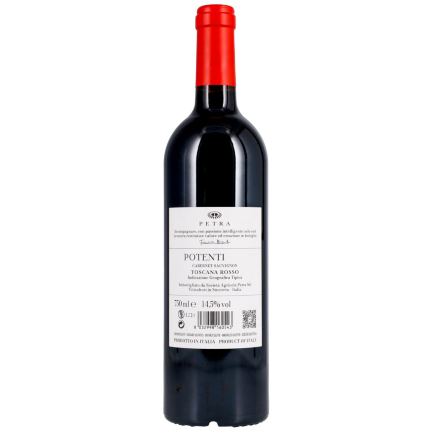 Toscana IGT Cabernet Sauvignon Potenti Petra Wine -75cl