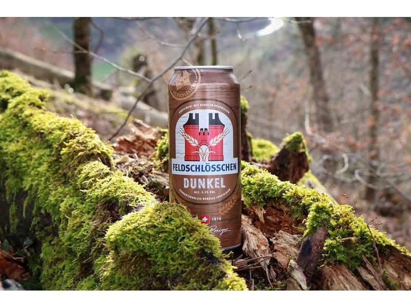 Feldschlösschen Bier Dunkel 4 x 0.5 l Dunkles Lagerbier aus der Schweiz