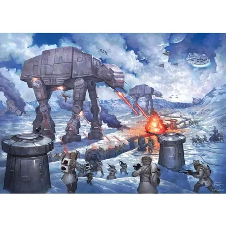 Schmidt Spiele Puzzle - Thomas Kinkade, Lucas Film, Star Wars, The Battle of Hoth, 1.000 Teile