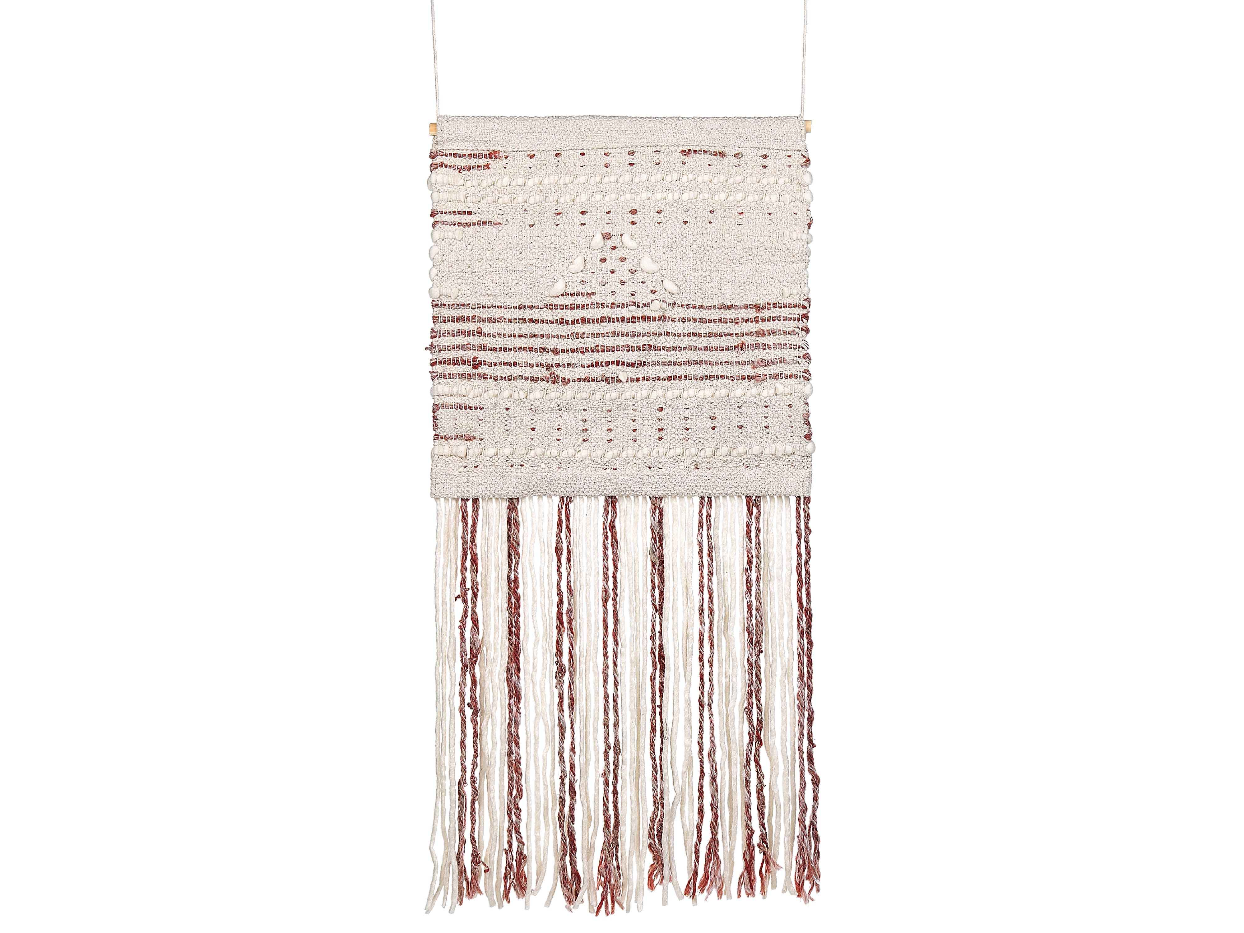 Stoffen wanddecoratie SAIF Wol 90 cm Rood
