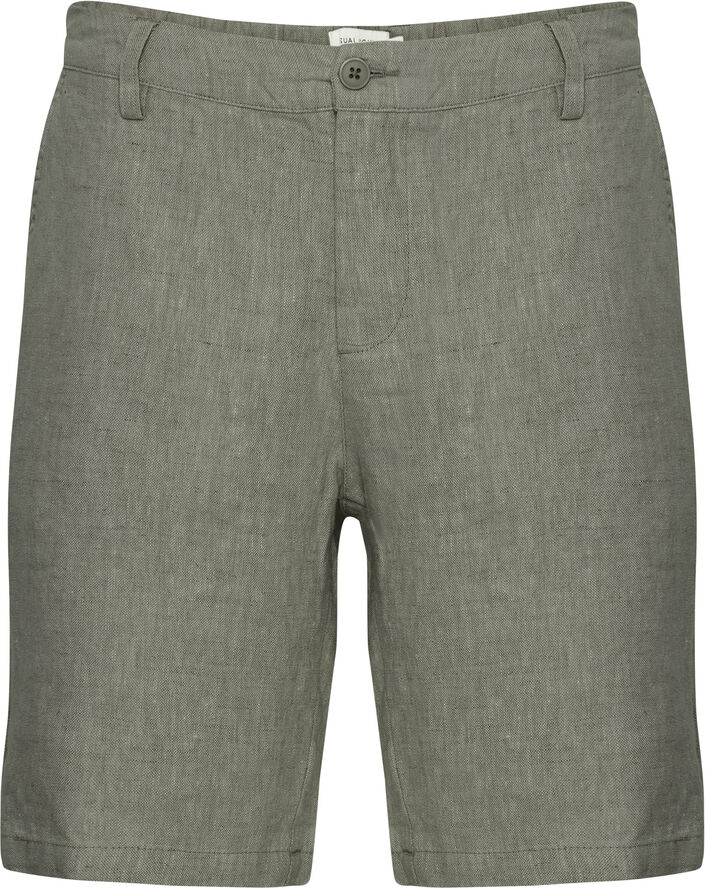 Casual Friday CFPANDRUP 100% linen shorts Agave green