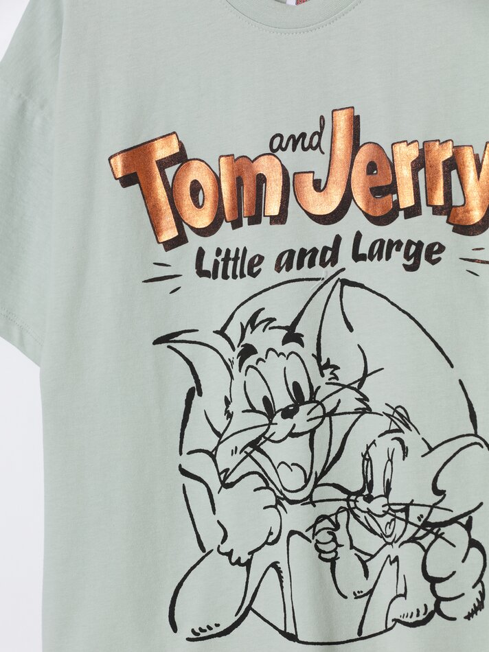 Camiseta Tom&Jerry © &™WBEI - Verde Água